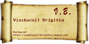 Viszkocsil Brigitta névjegykártya